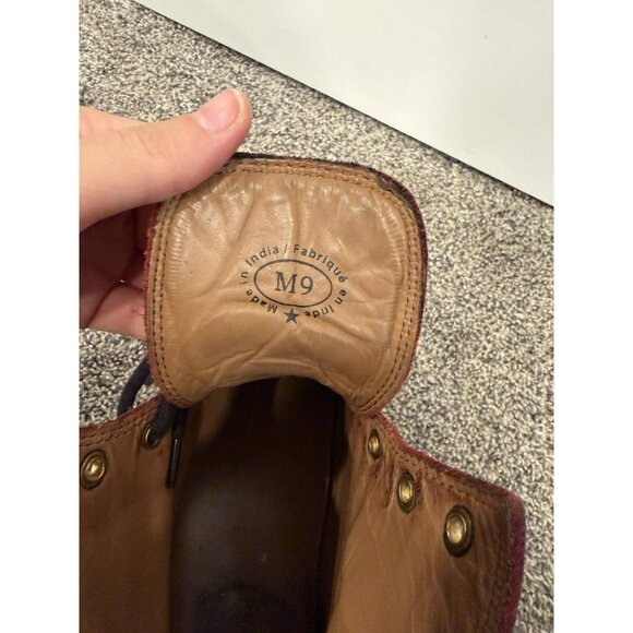 john fluevog mens 7th heaven 6 eyelet derby swirl boots Sz 9 - Picture 6 of 7